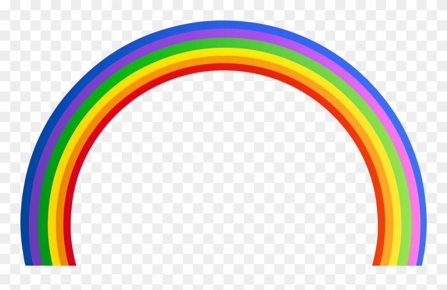 Rainbow Transparent 6 Film Clip Art - Rainbow Decal - Png Download