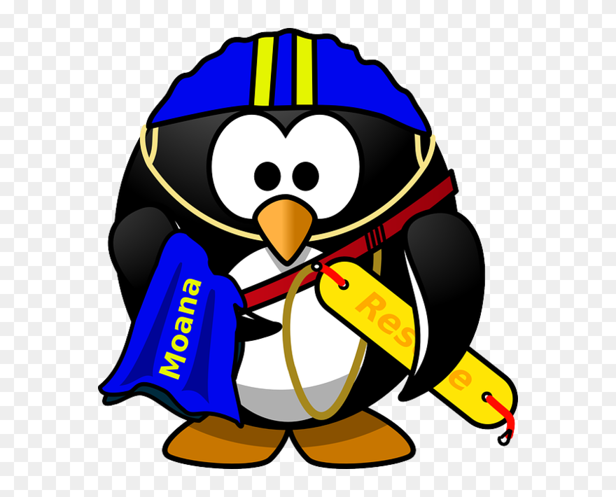 Penguin Lifeguard Clip Art At Clker - Surf Life Saving Clip Art - Png Download