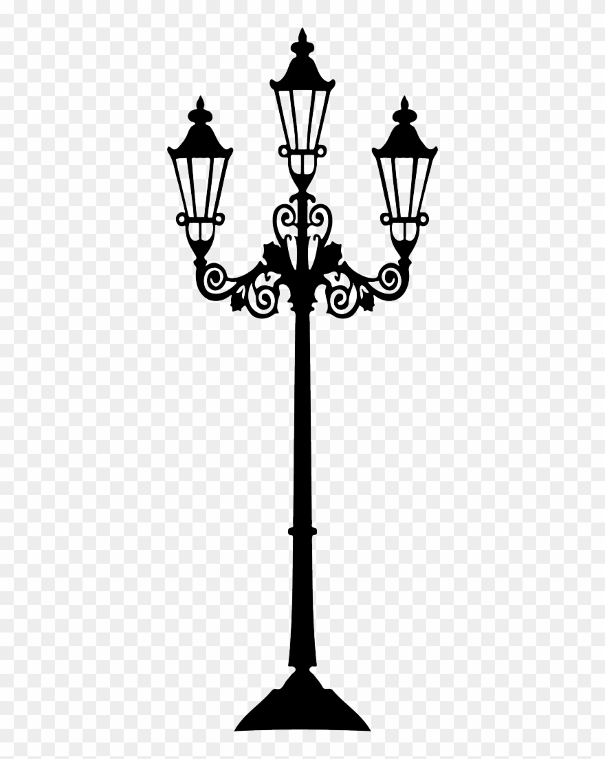 Lamp Post Clipart Lighting - Lamp Post Silhouette Png Transparent Png