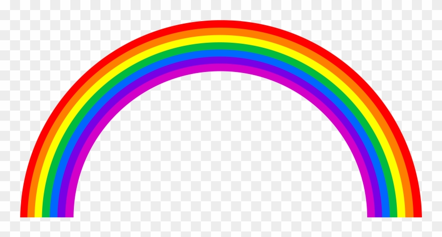Film Clip Art Rainbow - Transparent Background Rainbow Clipart - Png Download