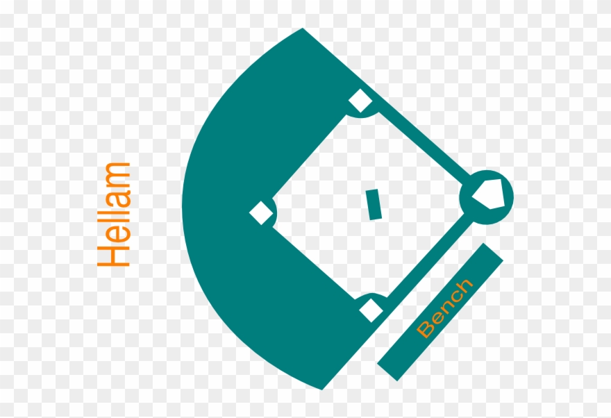 Baseball Diamond Clip Art Free - Estadio De Beisbol Vector - Png Download