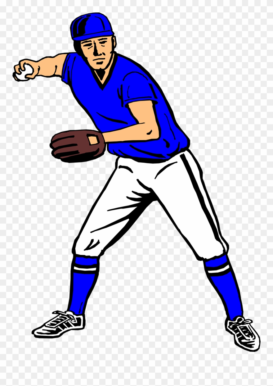 Baseball Player Clipart 2 Clipartix Png 958 1310 Pictures - Baseball Pitcher Clip Art Free Transparent Png