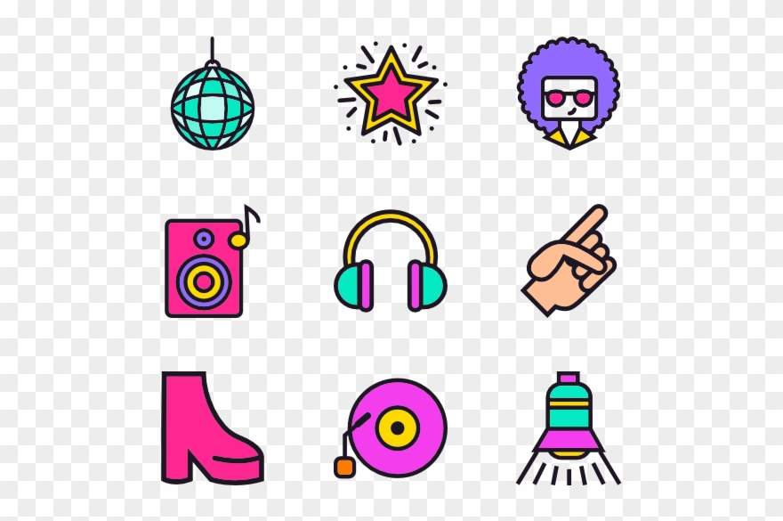 70s Vector Disco Dancer - Disco Music Clipart