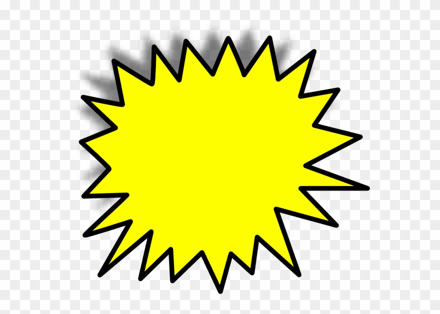 Yellow Star Clip Art - Starburst Clipart Png Transparent Png
