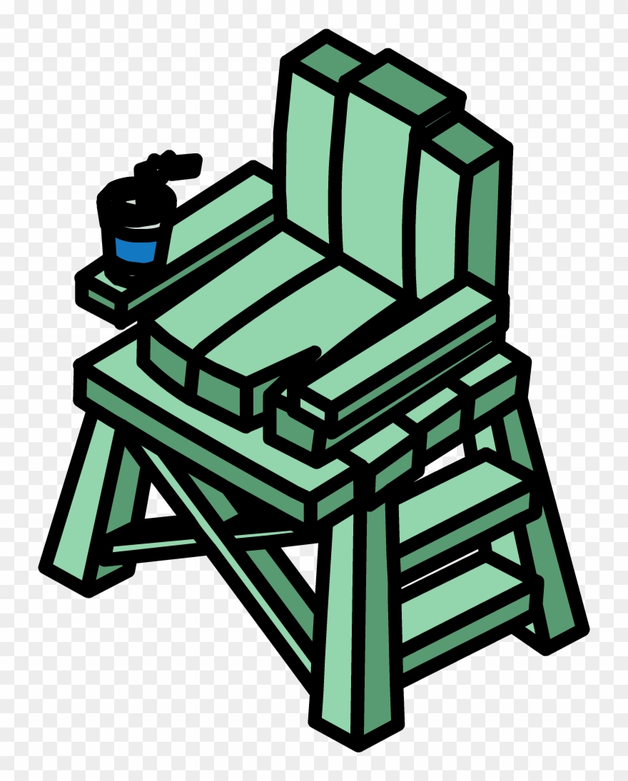 Lifeguard Chair - Club Penguin Lifeguard Chair Clipart