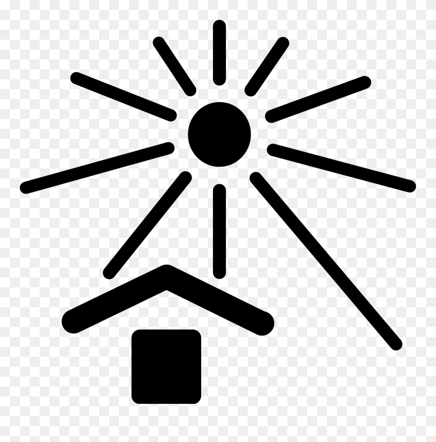 Free Vector Keep Out Of Sunlight Sign Clip Art - Keep Away From Sunlight Symbol - Png Download