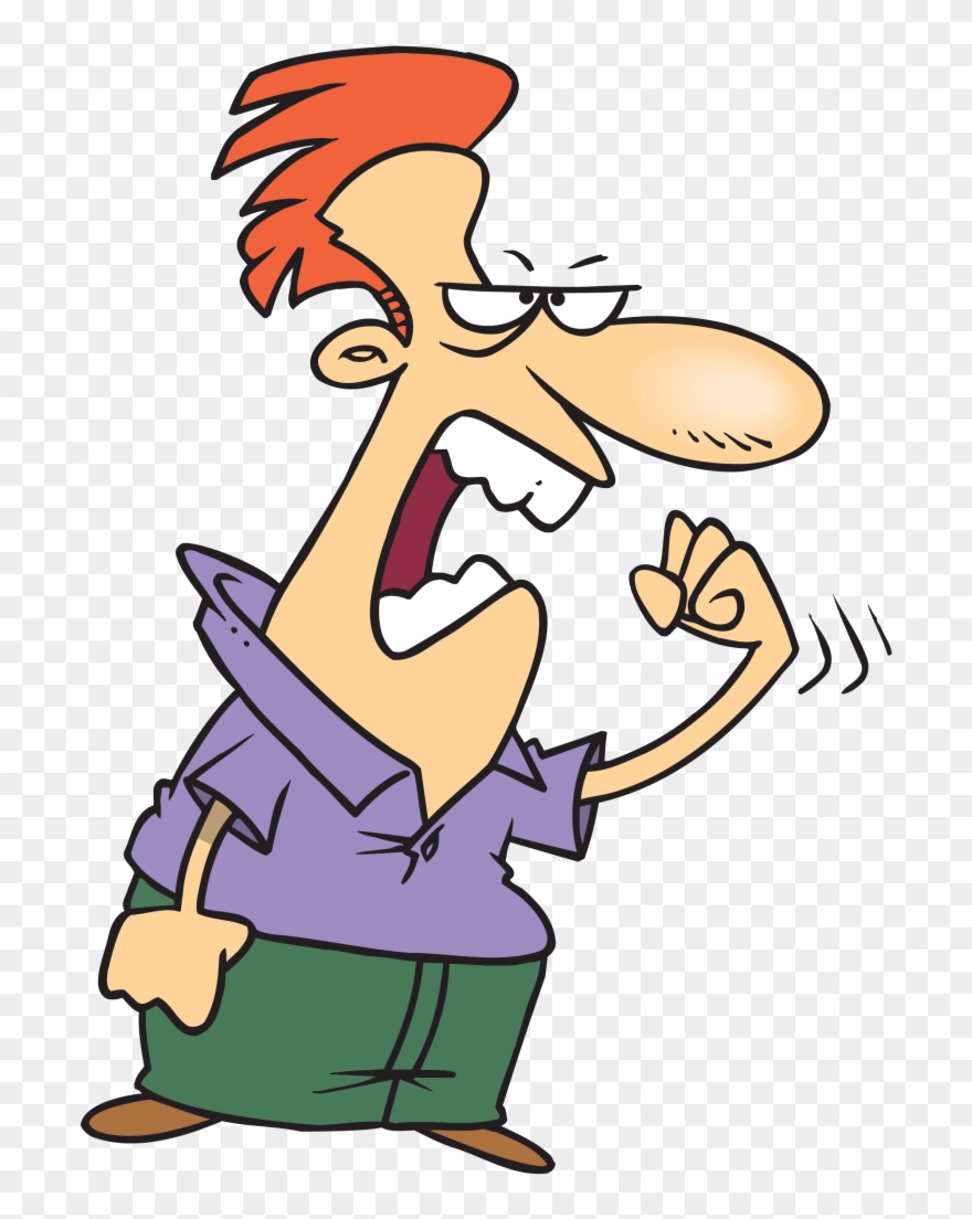 Royalty Free Library Index Of Blog Wp - Angry Cartoon With Fist Clipart