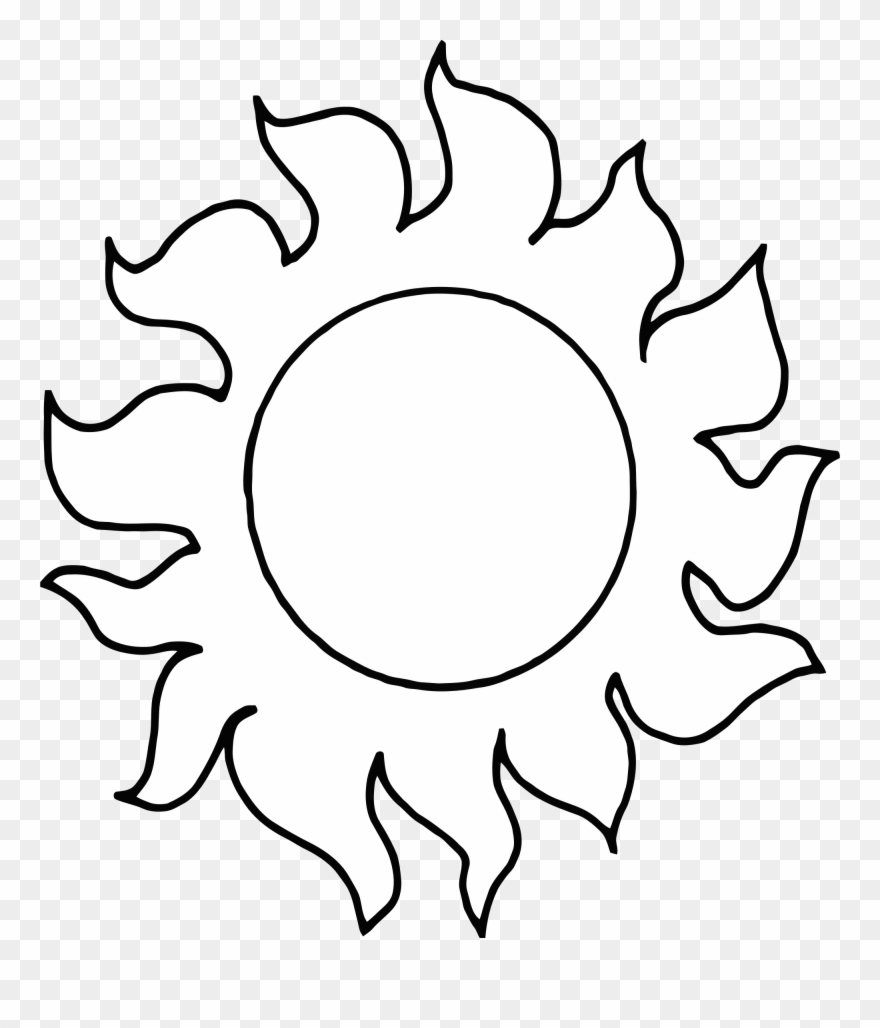 Abstract 010 By Tikigiki Beach Design, Silhouettes, - Clip Art Black And White Sun - Png Download