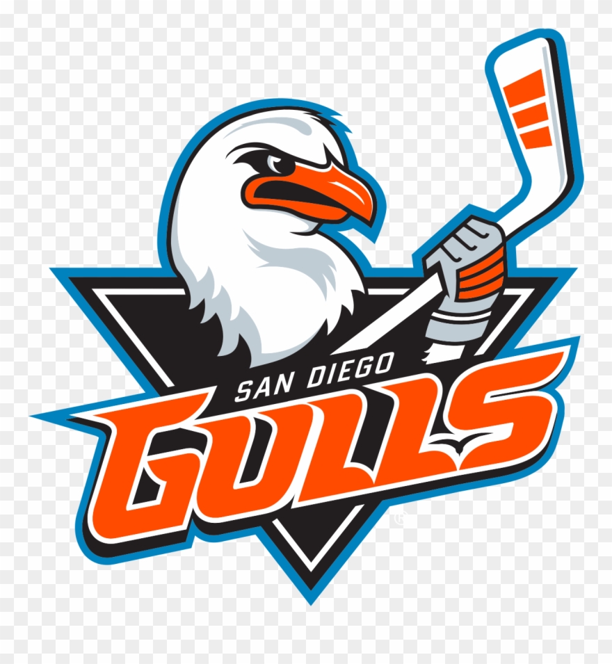 Download Clip Art Black And White Library Collection - San Diego Gulls Logo - Png Download