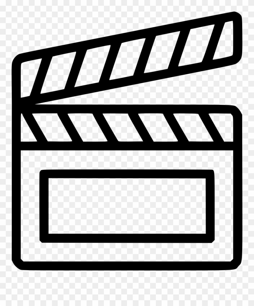 Clapper Media Movie Cinema Director Svg Png - Film Clipart