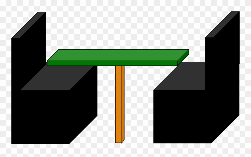 Black And Green Big Image Png - Restaurant Booth Clipart Transparent Png