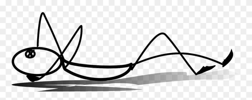 Stick Figure Download Line Art - Stickman Sleeping Clipart