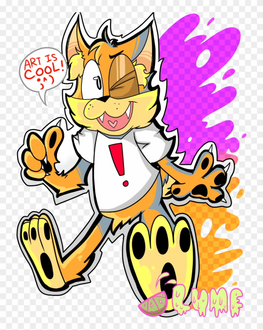 Png Royalty Free Library Bobcat Clipart Cool - Bubsy Bobcat Deviantart Transparent Png