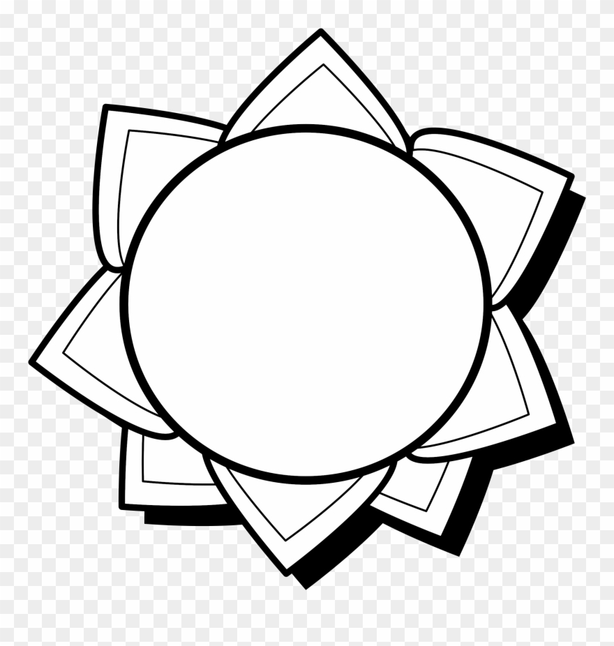 Cartoon Sun Outline Svg Clip Arts 594 X 598 Px - Png Download