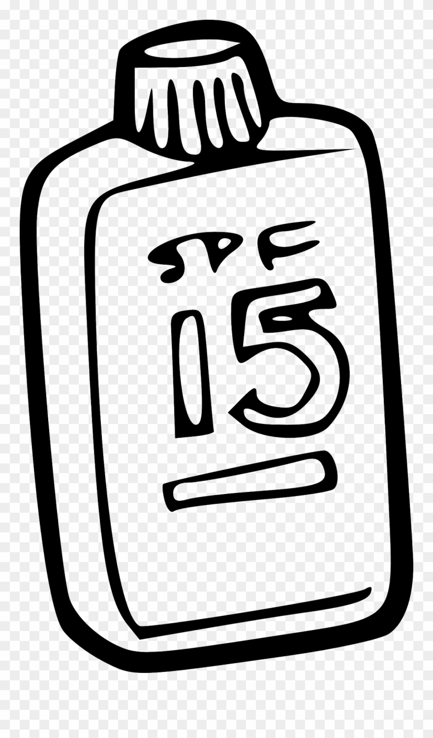 Sunscreen Lotion Cartoon Drawing Sun Tanning - Sunscreen Drawing Clipart
