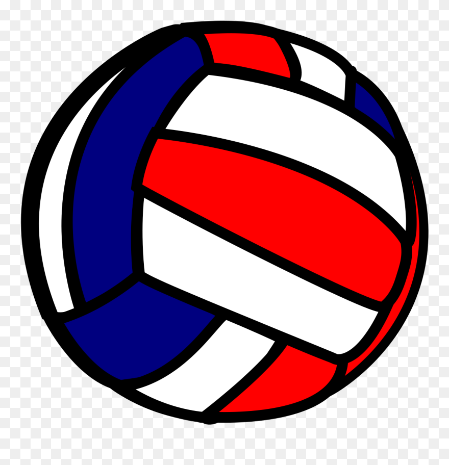 Red Basketball Cliparts - Volleyball Clipart - Png Download