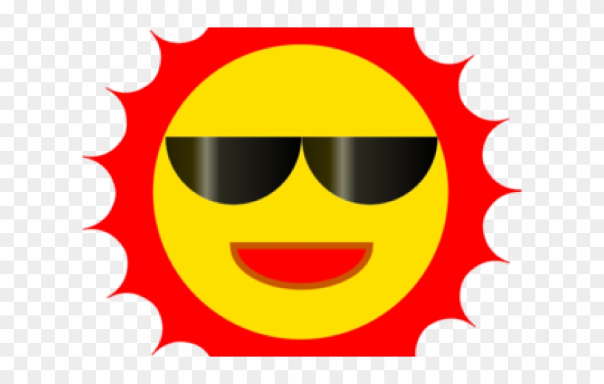 Sun Clipart Clipart Sunglasses - 뜨거운 햇살 - Png Download