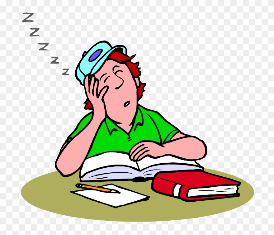 Ap Biology Exam - Sleeping Student Clipart Transparent Background - Png Download