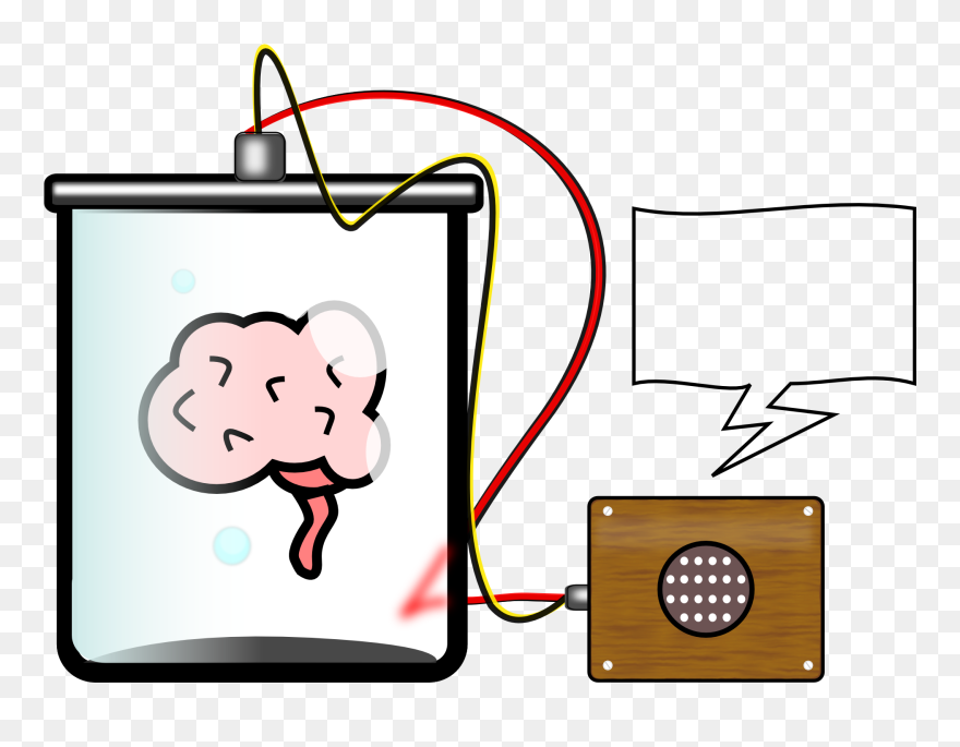 Brain In A Jar - Brain In Jar Cartoon Clipart