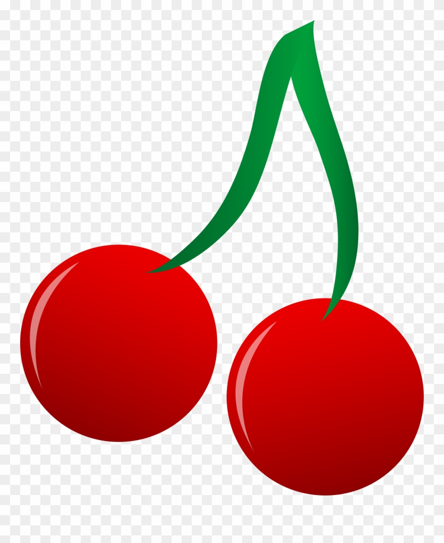 Bright Red Cherries Vector Art - Cherry Clip Art - Png Download