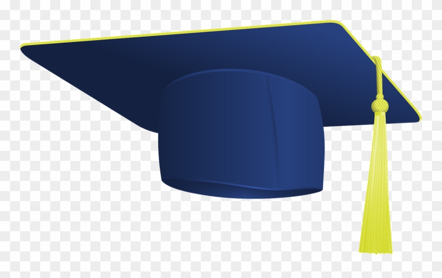 Blue Graduation Hat Png Clipart