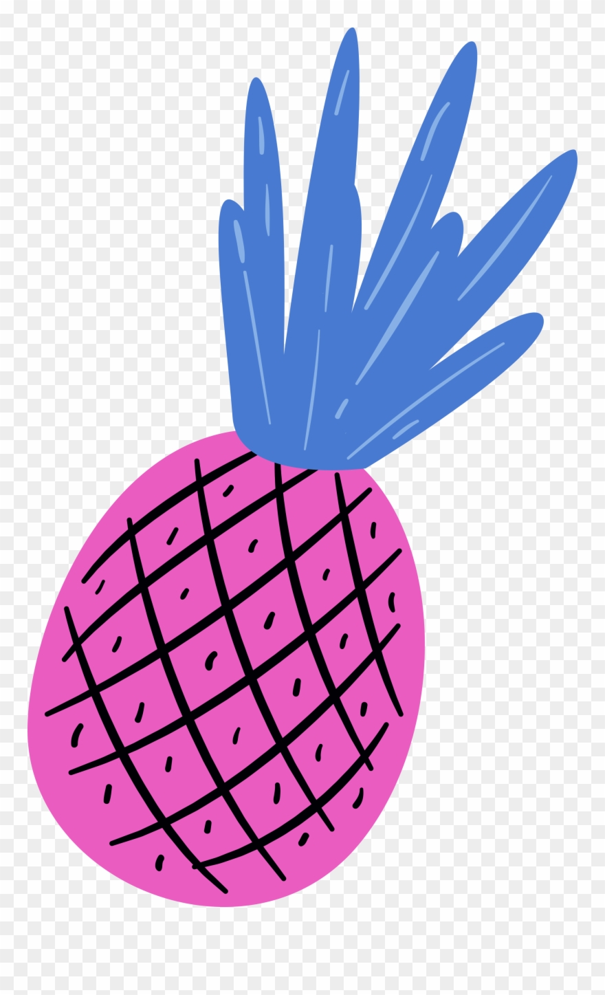 •leave - Free Colorful Pineapple Clipart Png Transparent Png