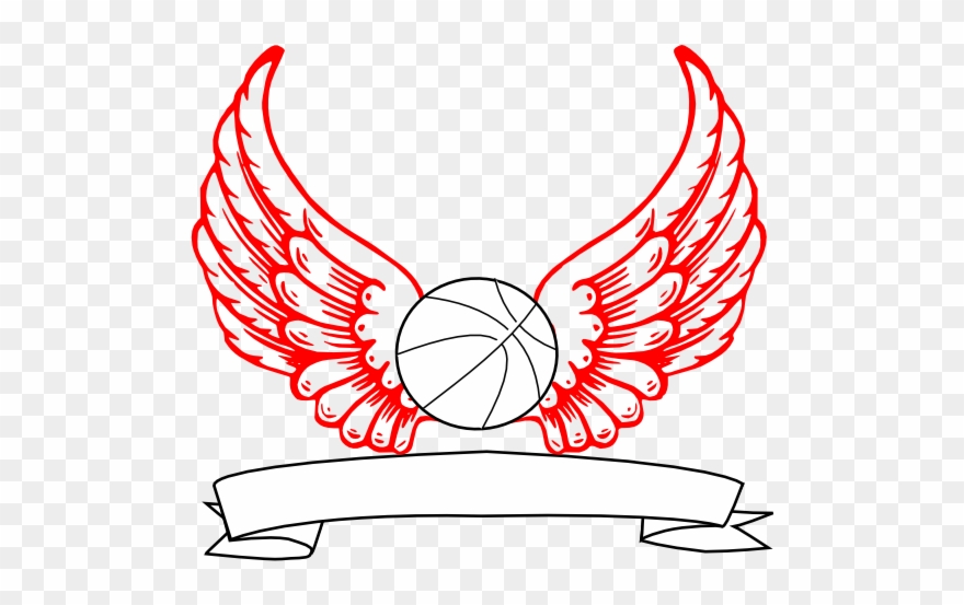Basketball - Corazones Con Alas Para Dibujar Clipart