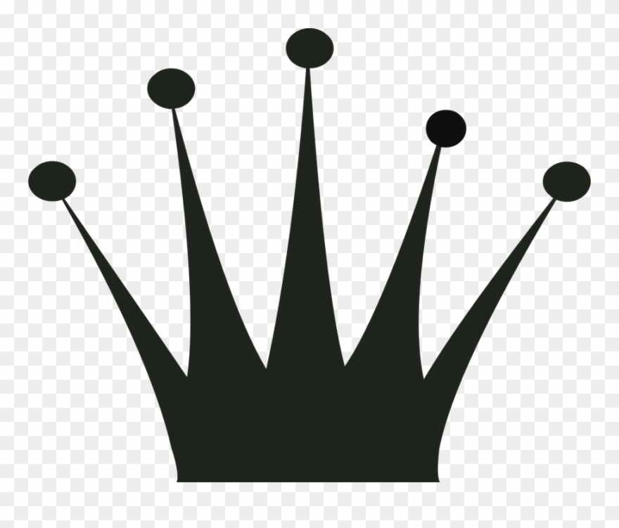 Crown, Silhouette, Gold, Clip Art, King, Queen, Prince - Queen Crown Template - Png Download