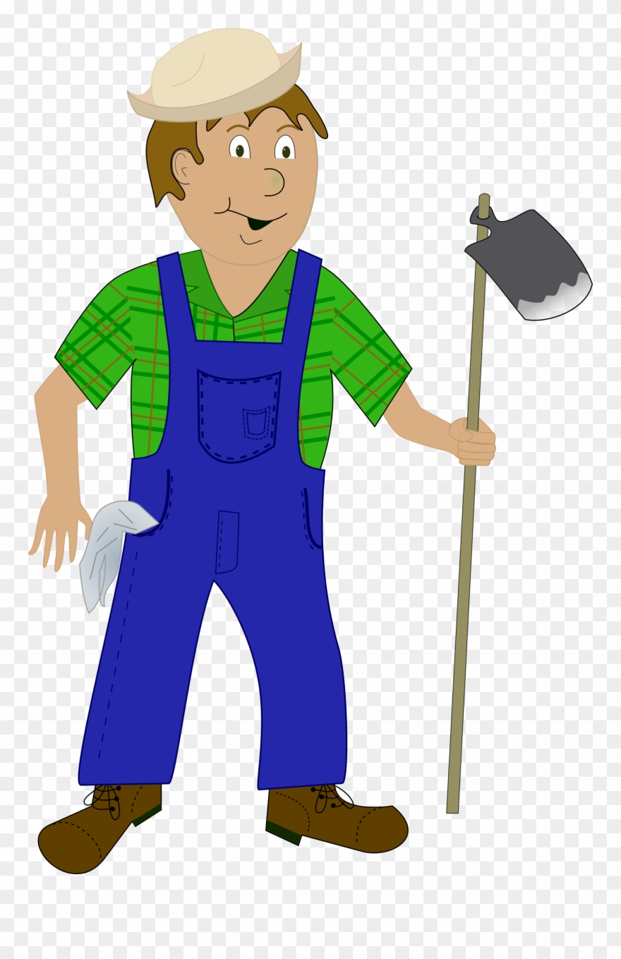 Farmer Clipart Images - Cartoon Farmer Transparent Background - Png Download