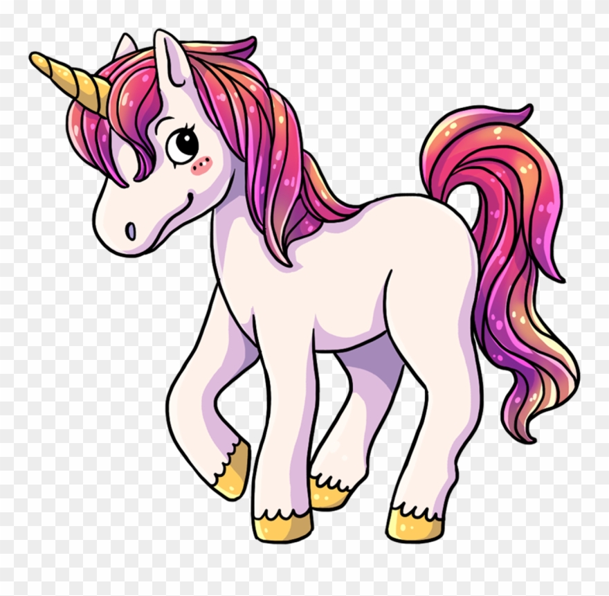 This Lovely Cartoon Unicorn Clip Art - Clipart Picture Of Unicorn - Png Download