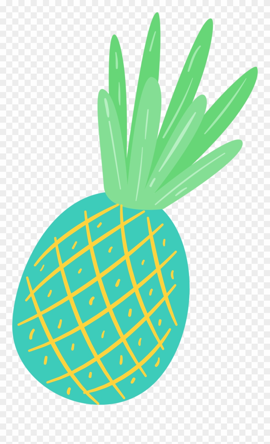 •leave - Pineapple And Summer Clipart - Png Download