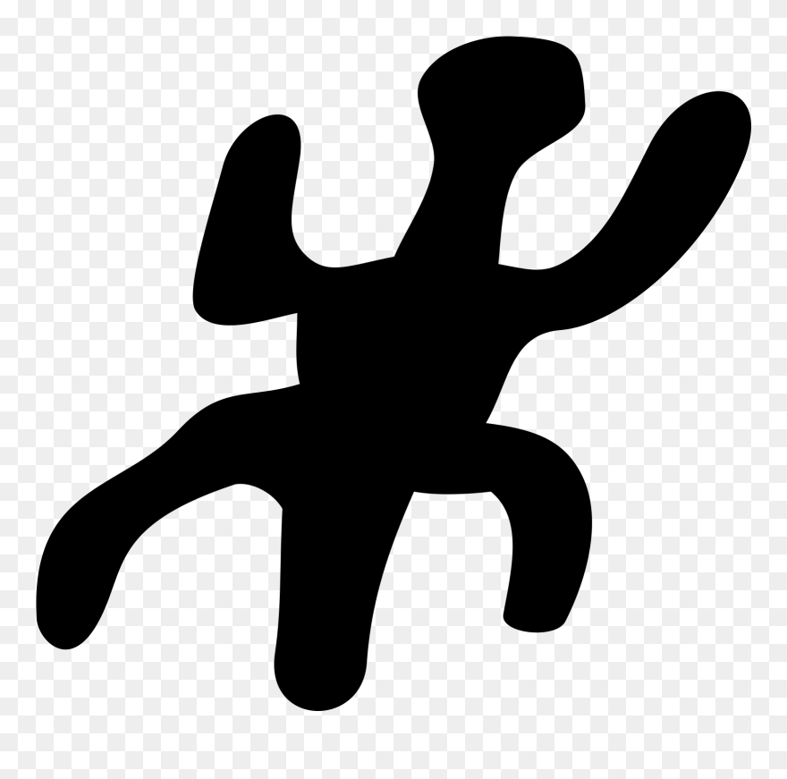 Reptile Clip Art Download - Arte Rupestre En Blanco Y Negro - Png Download