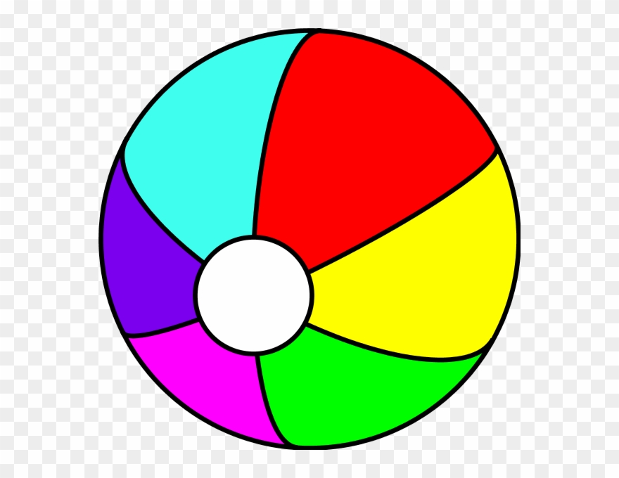 Beach Ball Vector Clip Art - Beach Ball - Png Download