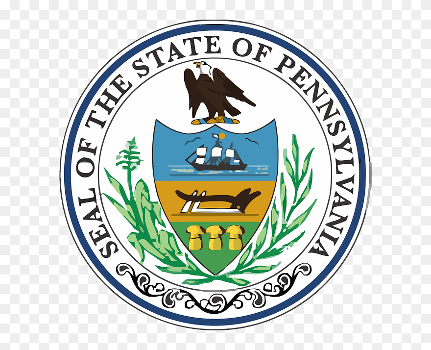 Free Vector Pennsylvania State Seal Clip Art - Pennsylvania Law - Png Download