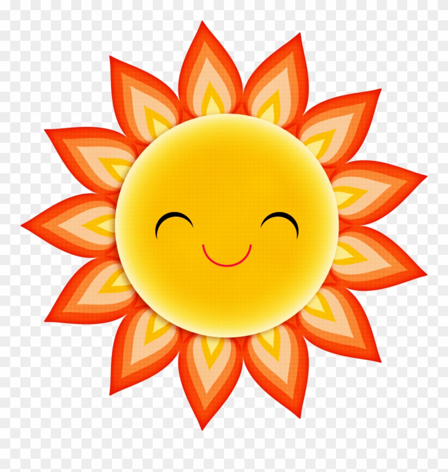 Sunshine Clipart Png - Luau Sun Clip Art Transparent Png