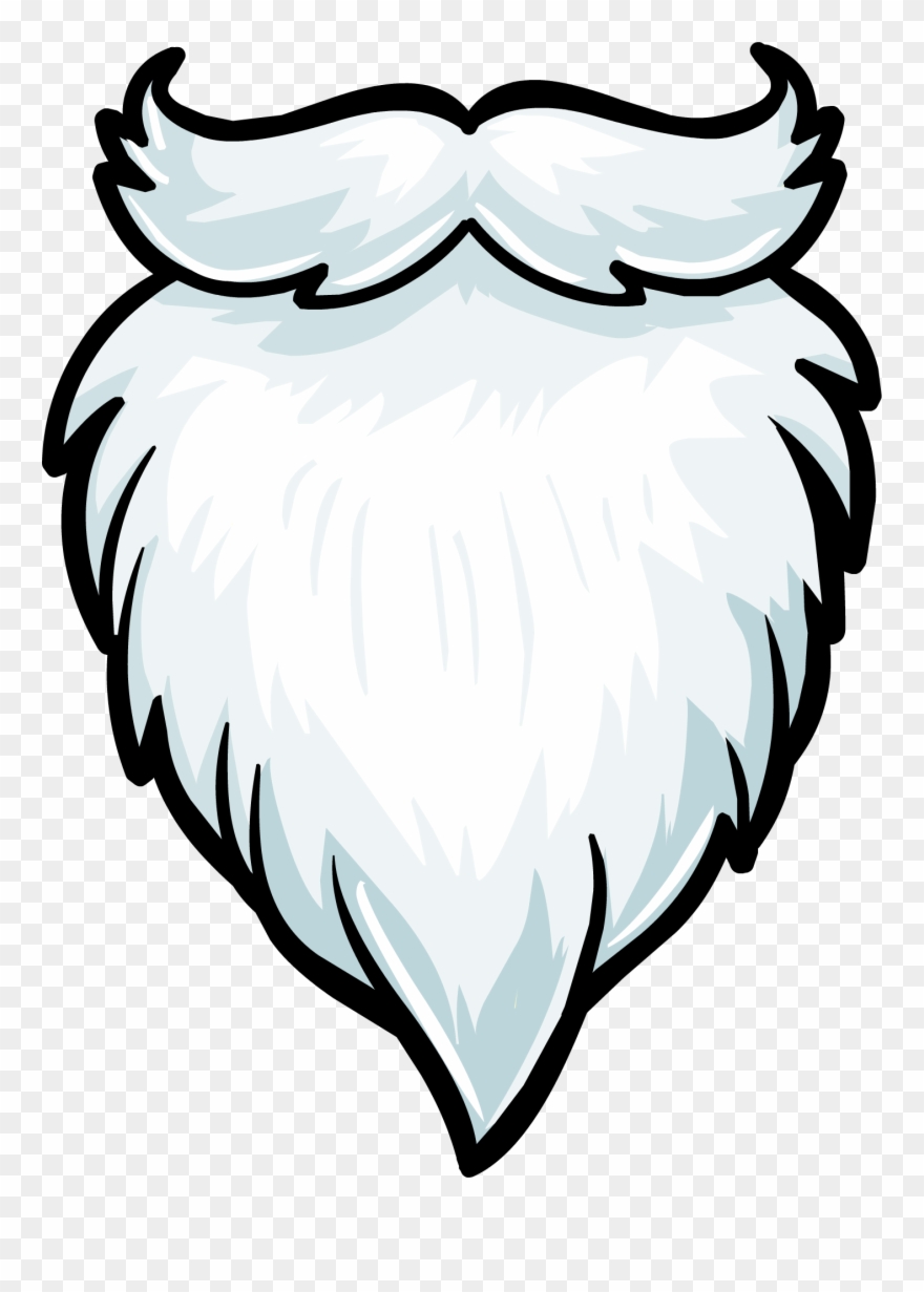 Beard Clipart Plain - Santa Beard - Png Download