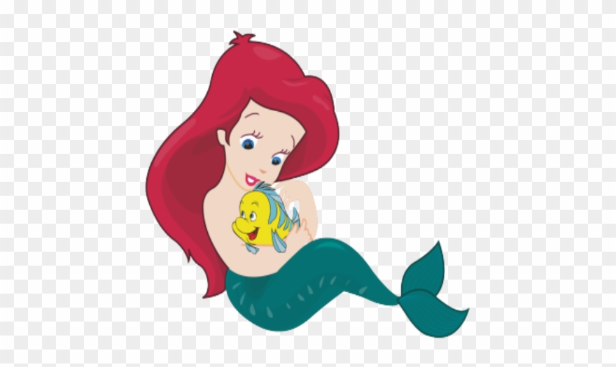 Disney Princes And Pets Clip Art - Flounder Little Mermaid - Png Download