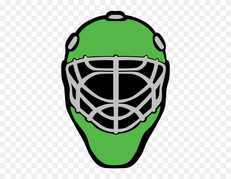 Goaltender Mask Ice Hockey - Hockey Goalie Mask Vector Clipart