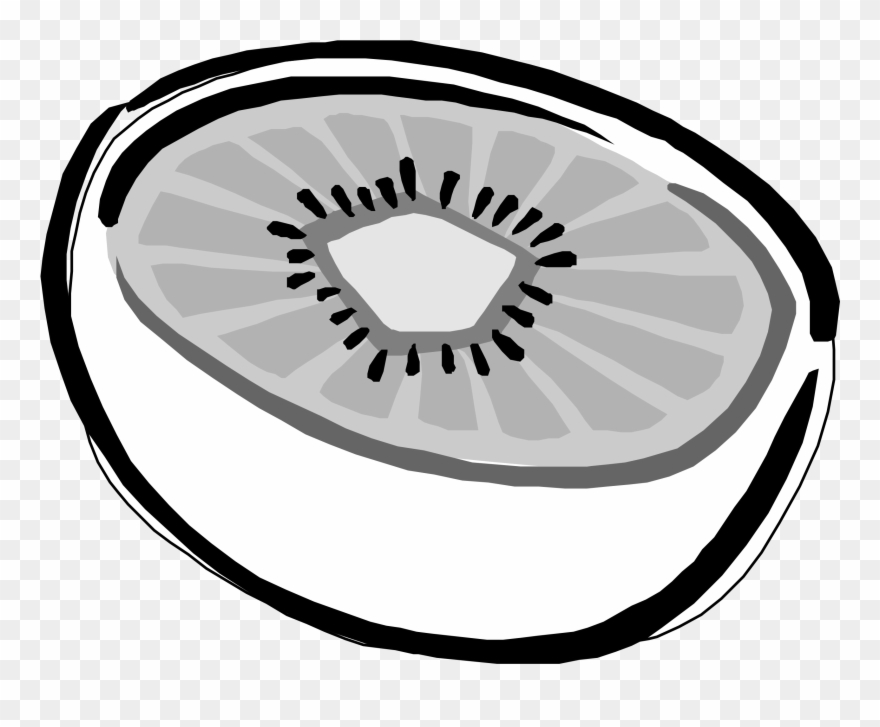Kiwi - Kiwi Art Black And White Clipart