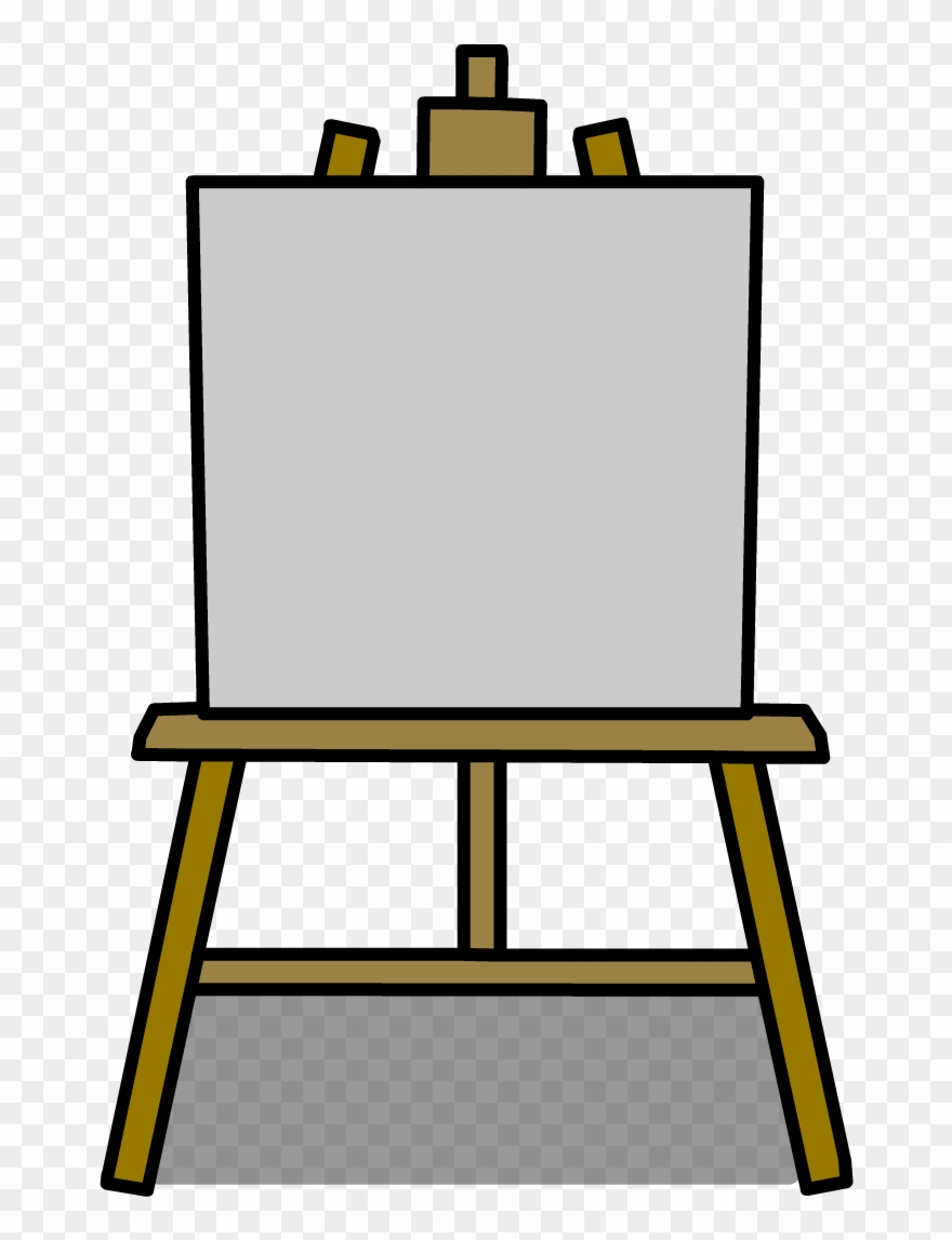 Poster Clipart Easel - Art Poster Easel Clipart - Png Download