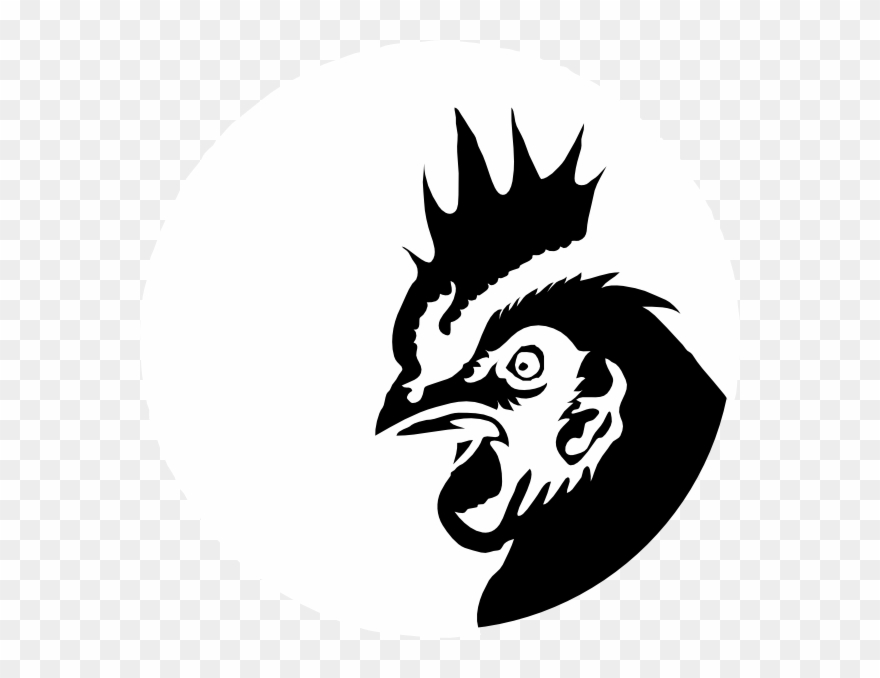 Chicken Profile Black Silhouette Clip Art - Chicken Head Silhouette Png Transparent Png