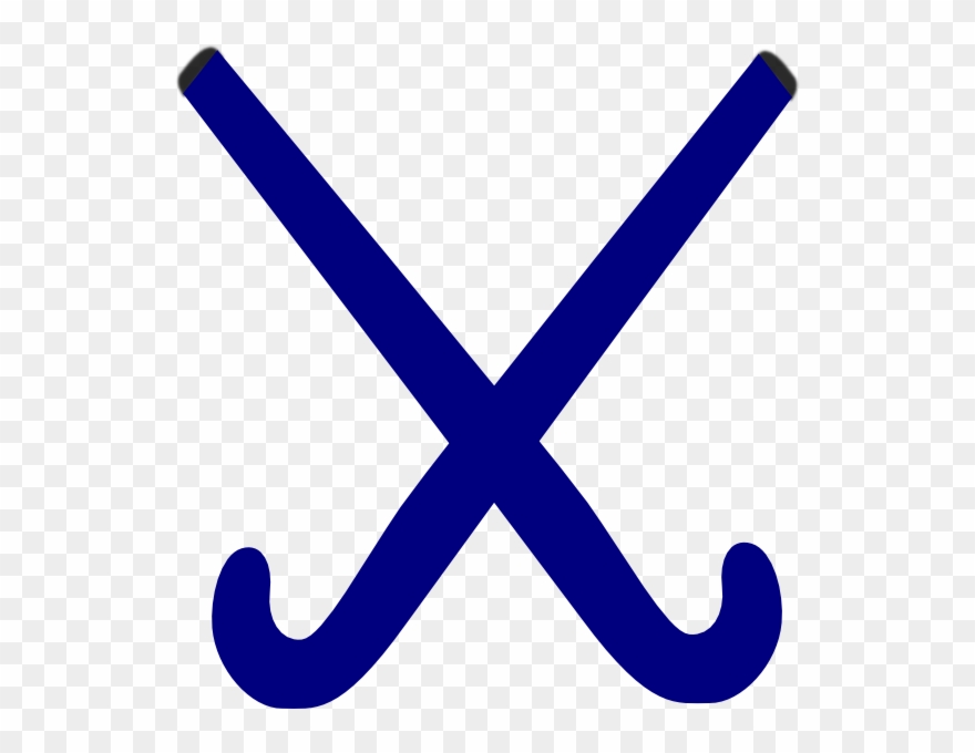 Hockey Sticks Blue Clip Art - Field Hockey Sticks Blue - Png Download
