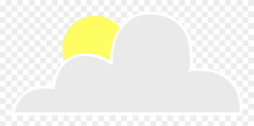 Sun Behind Cloud Clipart Vector Clip Art Online Royalty - Cloud - Png Download