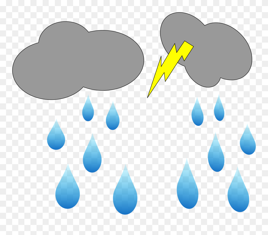 Banner Royalty Free Library Clipart - Raining Cloud Gif Png Transparent Png