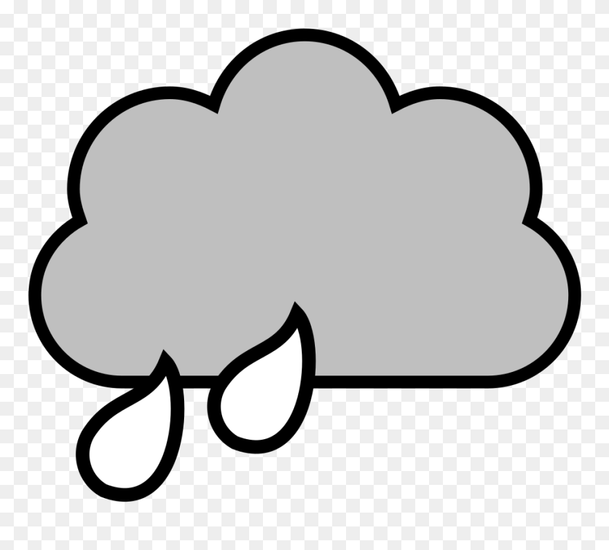 Rain Cloud Clipart - Rain Cloud Clipart Transparent - Png Download