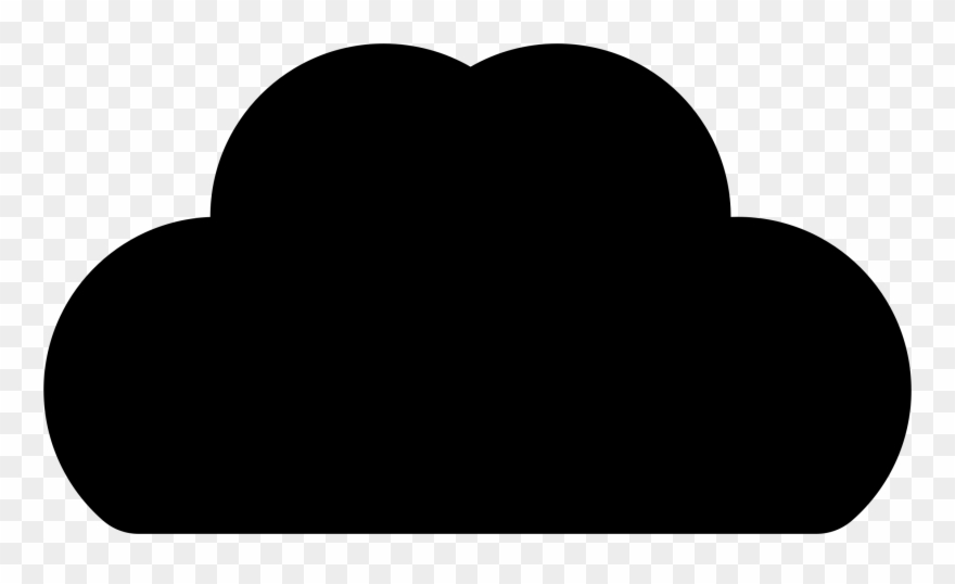 Clipart - Cloud Silhouette Clipart - Png Download