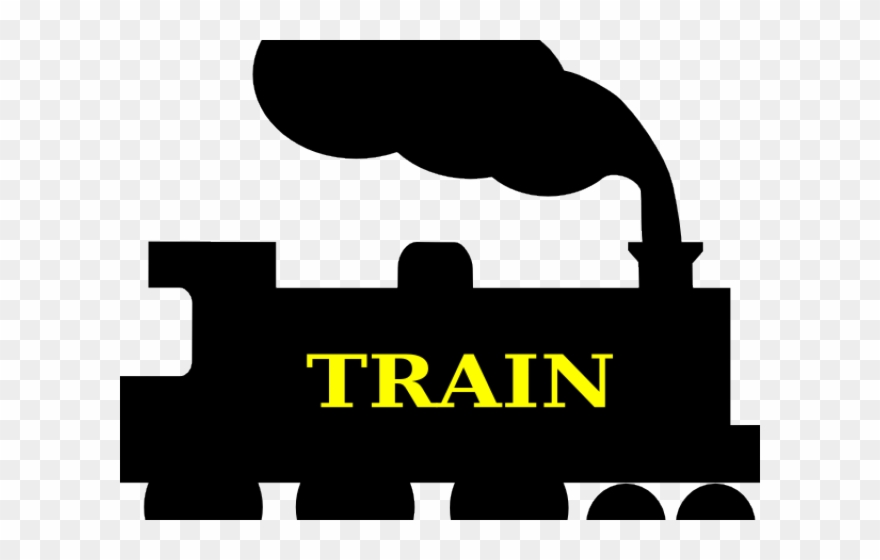 Railroad Tracks Clipart Clip Art - Steam Train Silhouette - Png Download