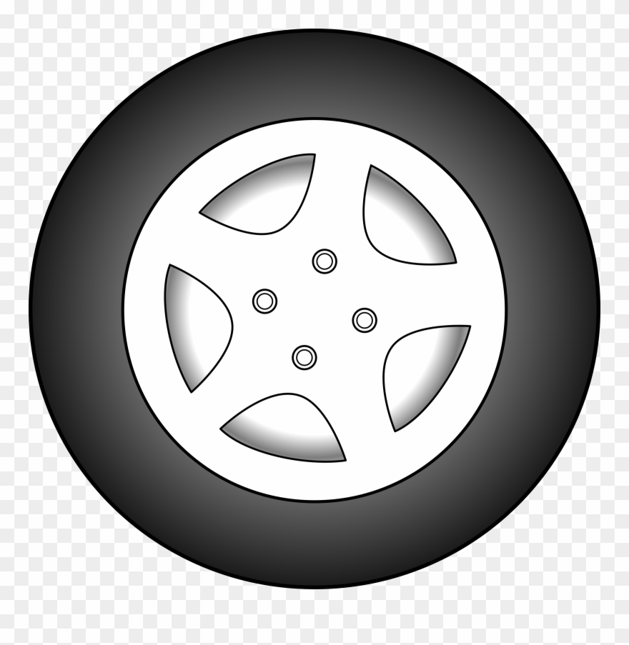 Stormcloud Wheel Clip Art - Race Car Wheel Cartoon - Png Download