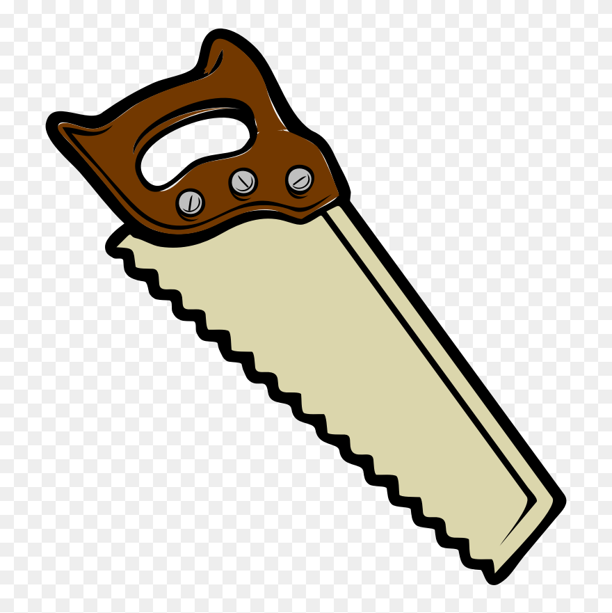 Saw Cliparts - Carpenter Tools Clip Art - Png Download