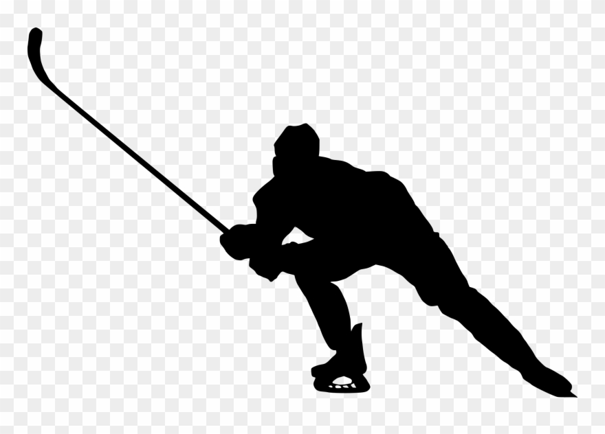 Player Silhouette Clip Art - Hockey Players Siluet Png Transparent Png